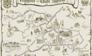 Mapa antgo de Petrópolis - Cidade Imperial
